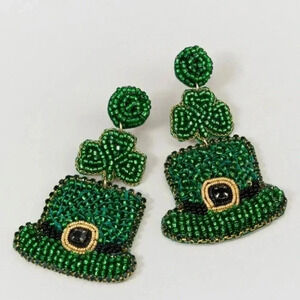 Francesca's St Patrick's Day Earrings Nickel Free